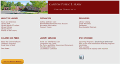Desktop Screenshot of cantonpubliclibrary.org